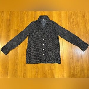 Aerie Navy Polka Dot Sleep Shirt